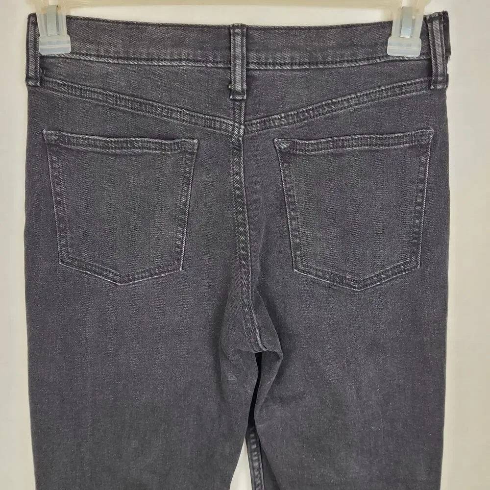 Old Navy Original Taper black wash flex jeans Sz 16 Grunge Goth Western Classic